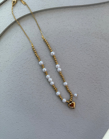 Collana Pearls&Heart