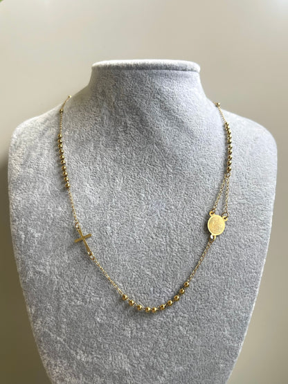 Collana Rosario Piatto