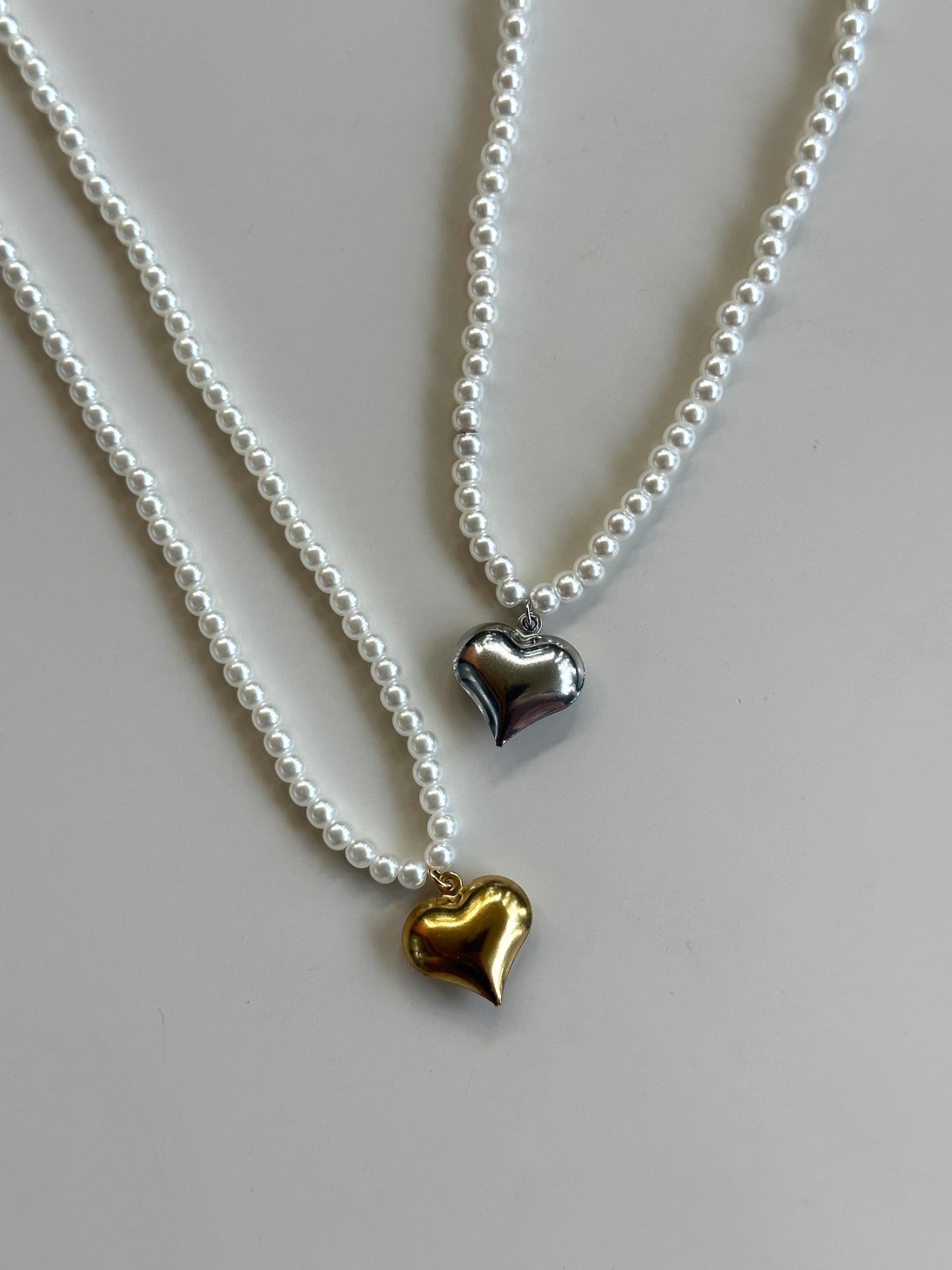 Collana Perle e Cuore