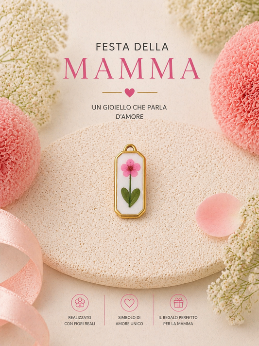 Ciondolo Fiore Mamma