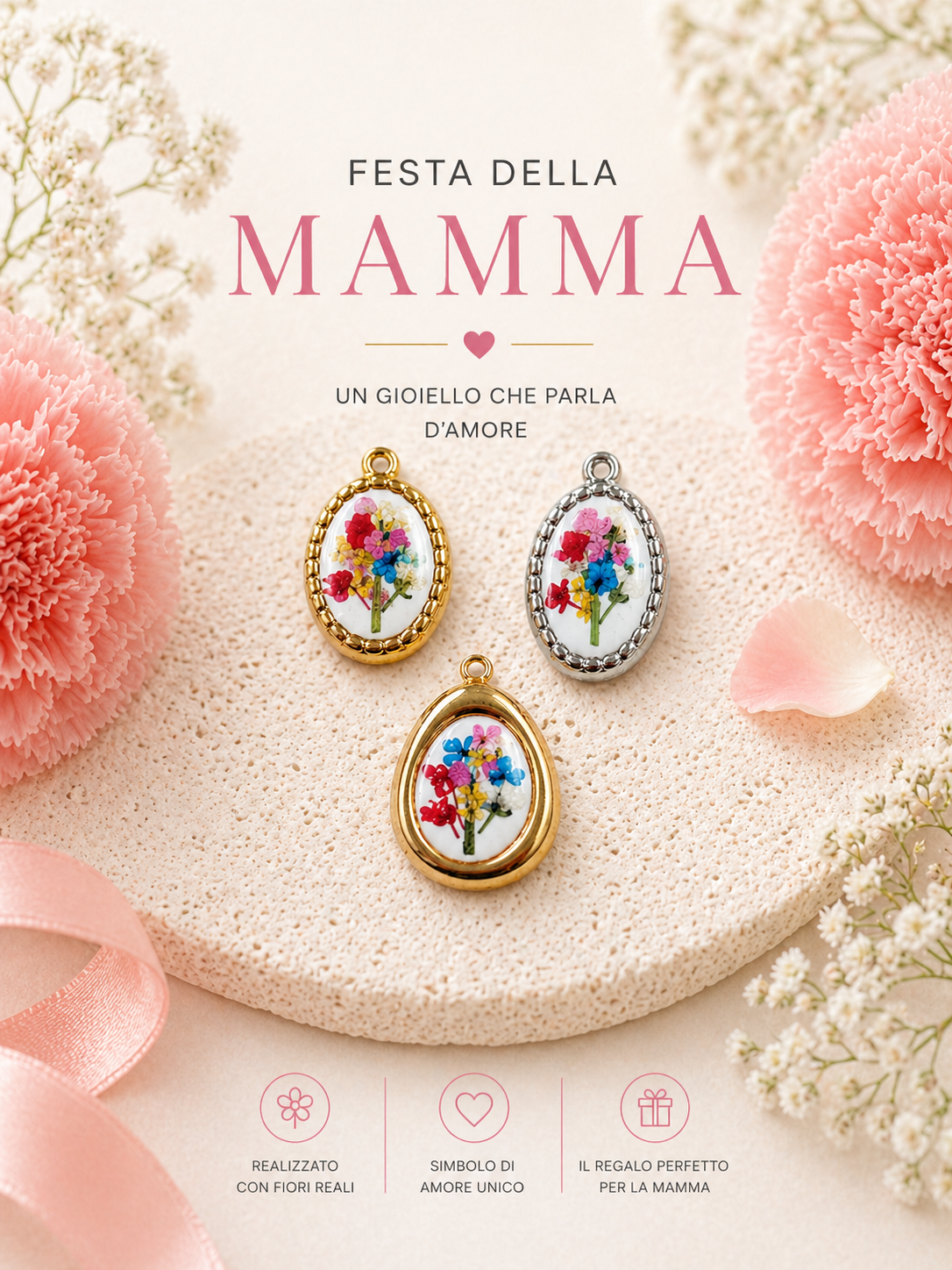 Ciondolo Bouquet Mamma