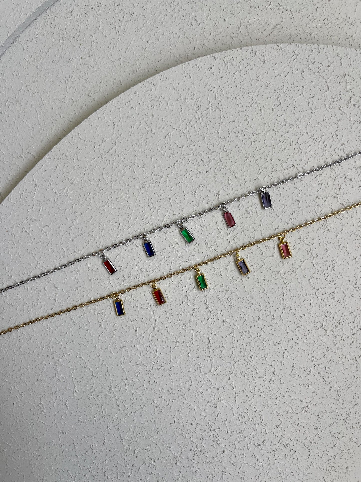 Cavigliera Baguette Multicolor