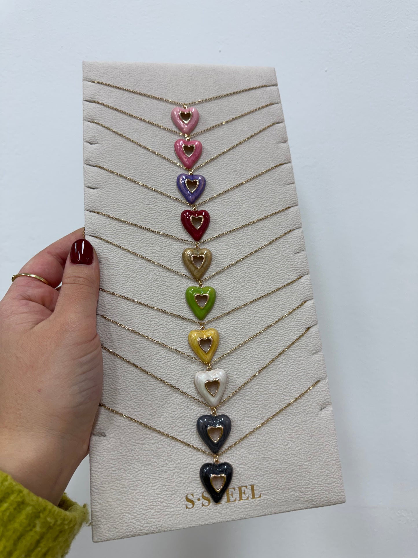 Collana Cuore Multicolore